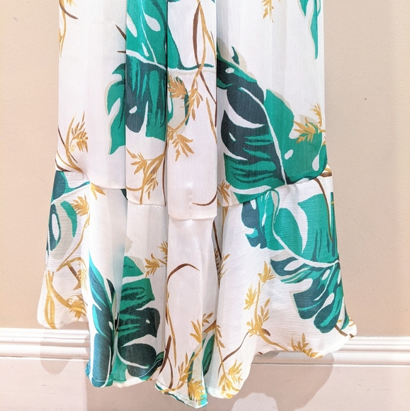 NWT Tropical Print Tube Top Maxi Dress - Picture 5 of 10